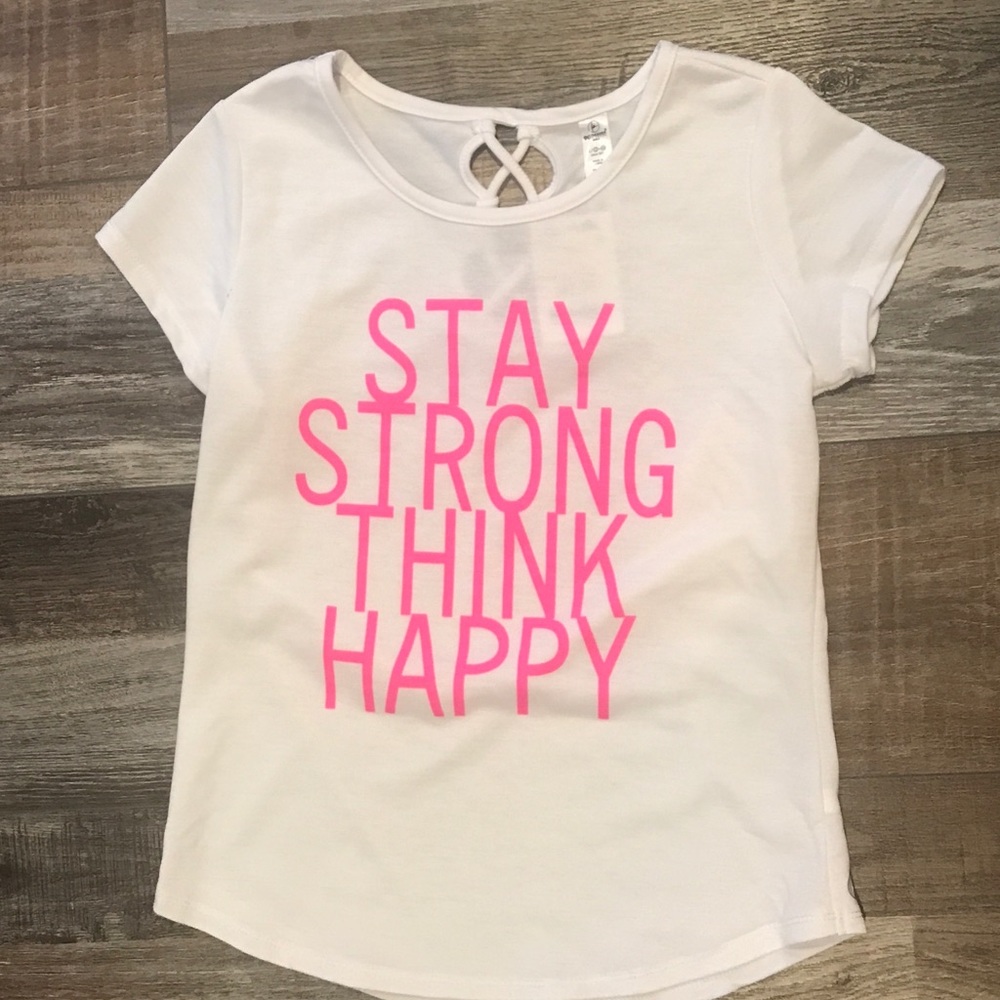 NWT 90 degrees girls shirt white (L)
